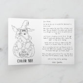 Santa Holiday Kaart Halloween (Binnen)