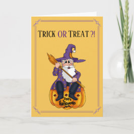 Santa Holiday Kaart Halloween