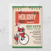 Santa Holiday Party Uitnodiging (Voorkant)