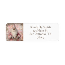  Santa Holiday retouradres Etiket