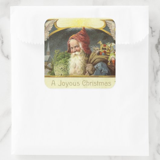 Santa Holiday Sticker (Tas)