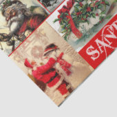 Santa Holiday Theme Decoupage Tissuepapier (Detail)