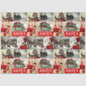  Santa Holiday Theme Decoupage Tissuepapier (Voorkant)
