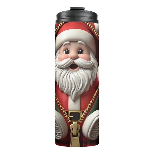 Santa Holiday Travel Tumbler Thermosbeker (Voorkant)