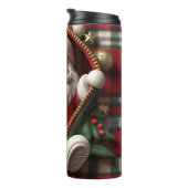Santa Holiday Travel Tumbler Thermosbeker (Geroteerd rechts)