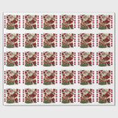 Santa Holiday-verpakkingspapier Cadeaupapier (Vlak)