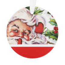 Santa holly mistletoe  PERSONALIZE