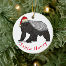 Santa Honey Badger Funny Quote