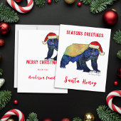 Santa Honey Badger Grappig Quote Budget