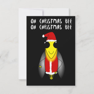 Santa Honey Bee Christmas Kaart