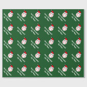 Santa honkbal kerst inpakpapier voor kinderen (Vlak)