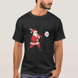 Santa honkbal zes zeven meme kerstfeest  t-shirt
