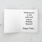 Santa Horse Christmas Kaart (Binnen)