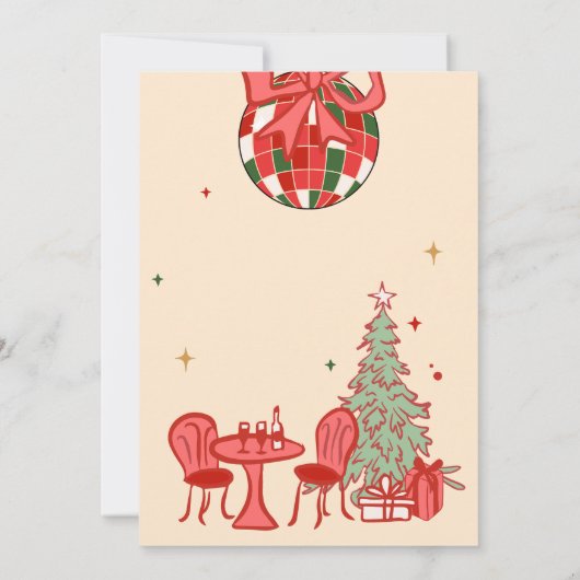 Santa Hos Grappige Volwassen Vriendjes Kerstfeest Kaart (Achterkant)