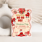 Santa Hos Grappige Vriendjes Kerstfeest Kaart