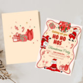 Santa Hos Grappige Vriendjes Kerstfeest Kaart