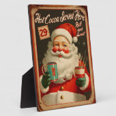  Santa Hot Cacao Advertentie Fotoplaat (Zijkant)