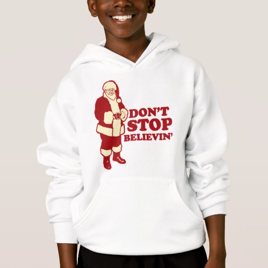Santa, hou niet op met Believin. (Voorkant)