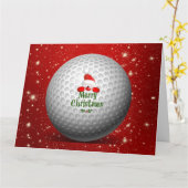 Santa houdt het hele jaar van golf kaart (Gele Bloem)