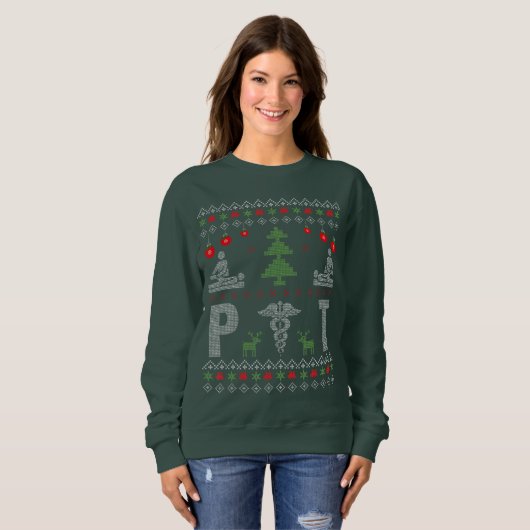 Santa houdt van de Fysieke Kerst van de Kosten van Trui (Voorkant volledig)