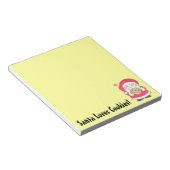 Santa houdt van koekjes Notitieblok (Schuin)