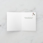 Santa Hummingbird Christmas Feestdagen Kaart (Binnen)