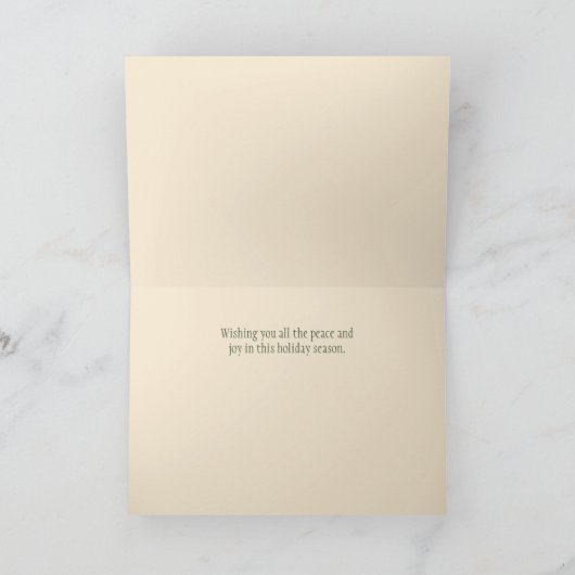 Santa Hummingbird Feestdagen Kaart (Binnen)