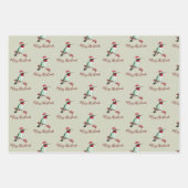 Santa Hummingbird Merry kerst Inpakpapier Vel (Voorkant 2)