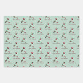 Santa Hummingbird Merry kerst Inpakpapier Vel (Voorkant)