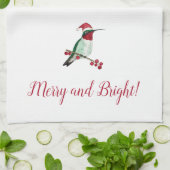 Santa Hummingbird Theedoek (Gevouwen)