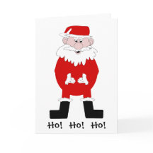 Santa Humorous Christmas Card