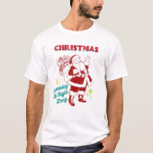 Santa I-Deliver-All-Night-Long Naughty Dirty Joke T-shirt (Voorkant)