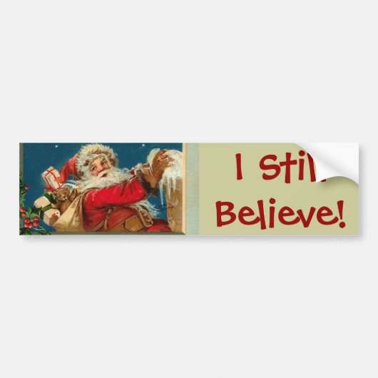 Santa I geloof Jumbo Sticker (Voorkant)