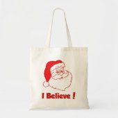Santa I geloof kersttas Tote Bag (Voorkant)