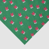 Santa "I Love You" Glove in ASL tissue Tissuepapier (Detail)