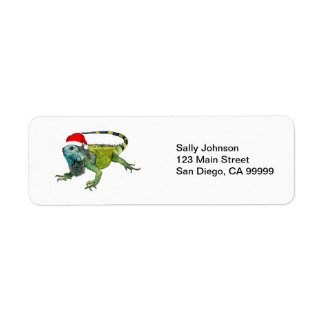 Santa Iguana Etiket