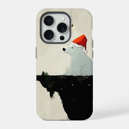 Santa IJsbeer iPhone Hoesje (Achterkant)