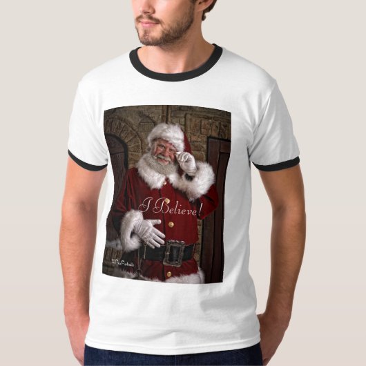 Santa "Ik geloof!"  T-shirt (Voorkant)