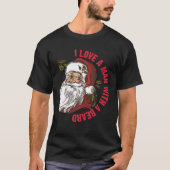 Santa Ik hou van een Man met een baard T Shirt (Voorkant)
