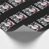 Santa Ik weet dat je tandheelkundige Kerstmis niet Cadeaupapier (Hoek)