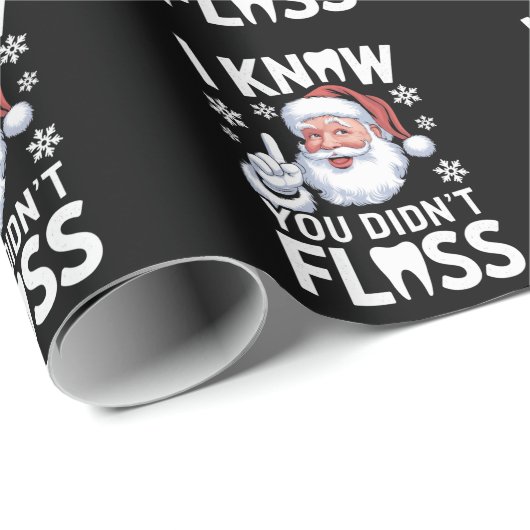 Santa Ik weet dat je tandheelkundige Kerstmis niet Cadeaupapier (Rol Hoek)