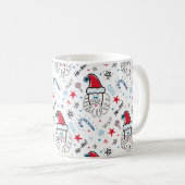 Santa illustratie Kerstmis Kousen stuffers Koffiemok (Voorkant rechts)