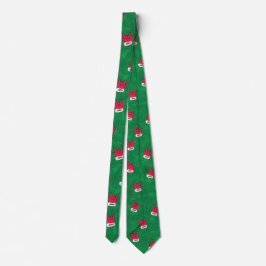 Santa ILY Handschoen Kerst Stropdas