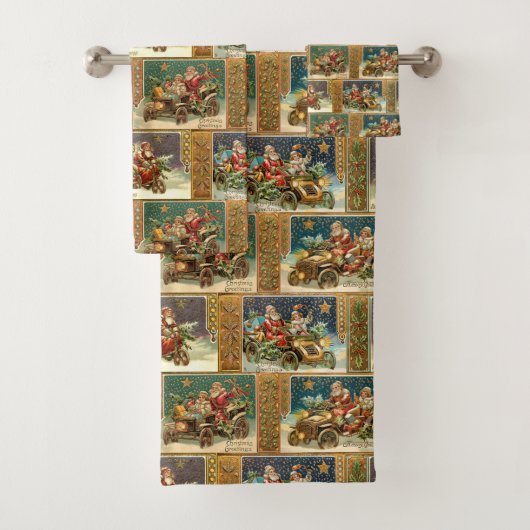 Santa in auto's en motorfietsen Bad Handdoek (Insitu)