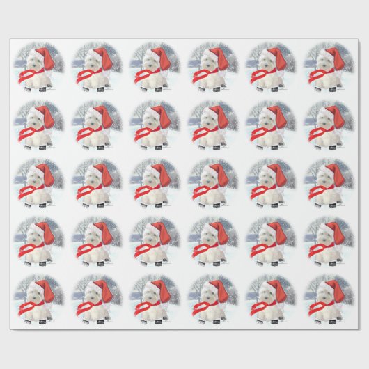 Santa in Boots Cadeaupapier (Vlak)