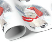 Santa in Boots Cadeaupapier (Rol Hoek)