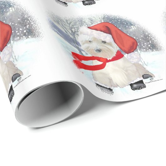 Santa in Boots Cadeaupapier (Rol Hoek)