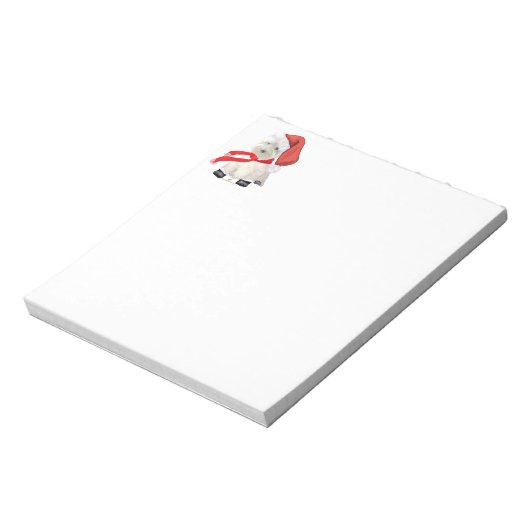 Santa in Boots Notitieblok (Linkerzijde)