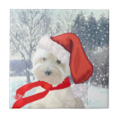 Santa in Boots Tegeltje (Voorkant)