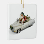 ** SANTA** IN CADDY! KERAMISCH ORNAMENT (Rechts)